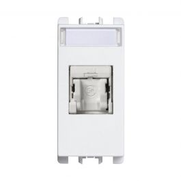 MAINS SOCKET RJ45 NEA WHITE
