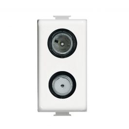 MATIX DEMIX TV SOCKET DIRECT WHITE