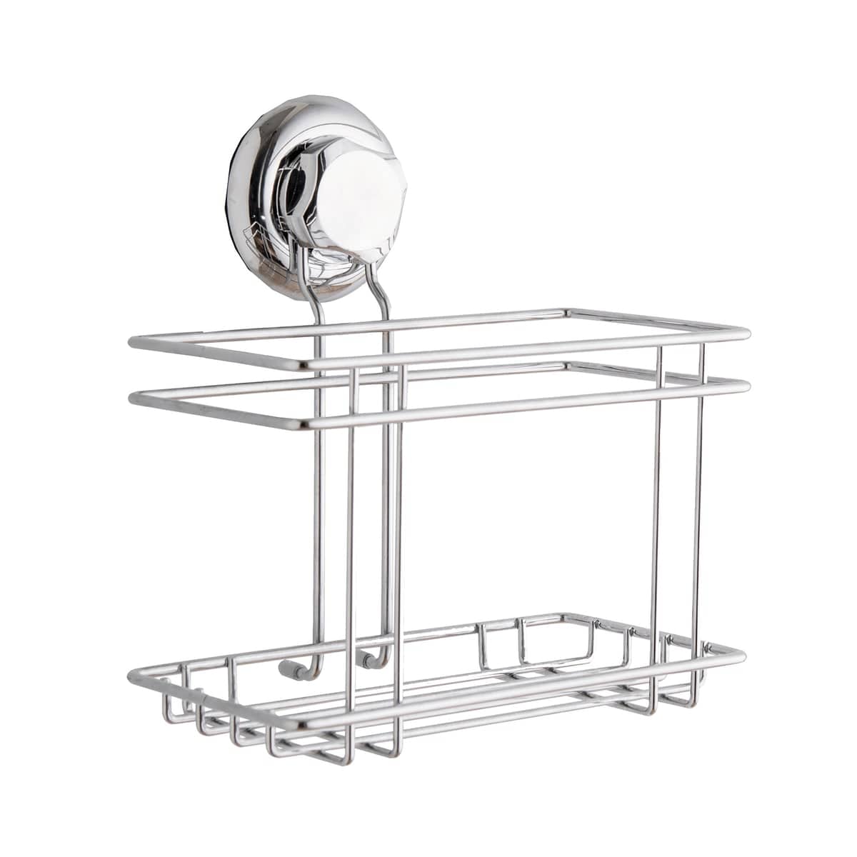 Bricocenter BESTLOCK SHOWER ACCESSORY SMALL SUCTION CUP STEEL CHROME 18.5X10.5X13 CM
