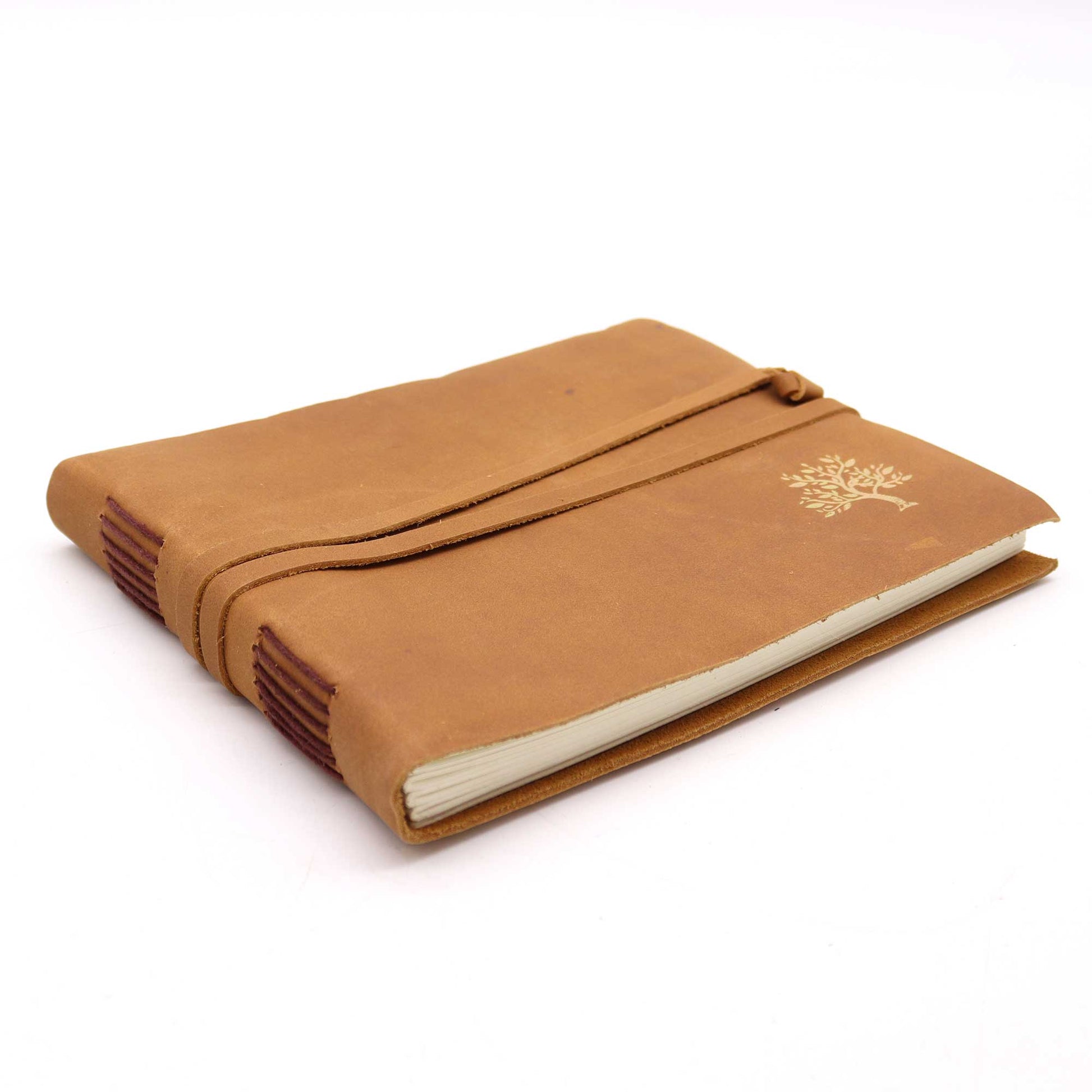 Bliss Leather Sketchbook Golden Tree - 144 pages -  18x23cm