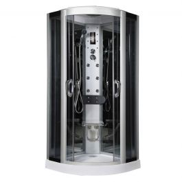 EKLIS 90 SEMI-CIRCULAR SHOWER ENCLOSURE BLACK