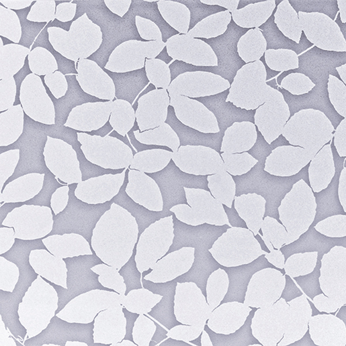 Static window sticker – white leaves, 1.5 x 45 cm