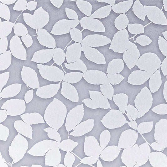 Static window sticker – white leaves, 1.5 x 45 cm