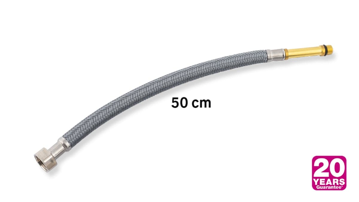 Bricocenter PET POLYMER HOSE DN8 F 1/2 M 10X1-L50 L 50 CM X EQUATION TAPS
