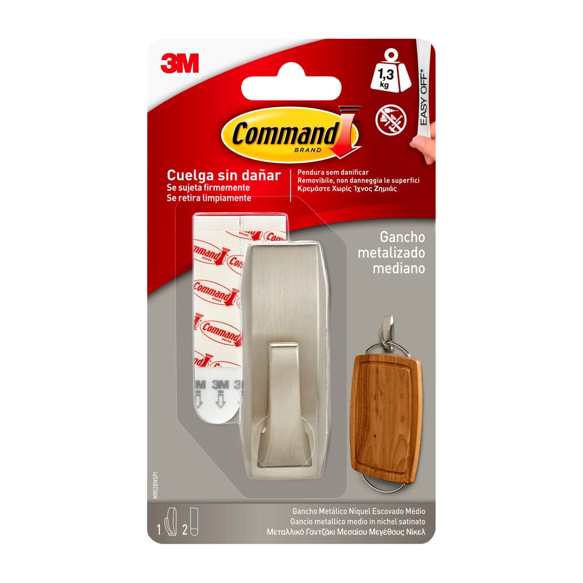 Bricocenter METAL ADHESIVE HOOK COMMAND MEDIUM