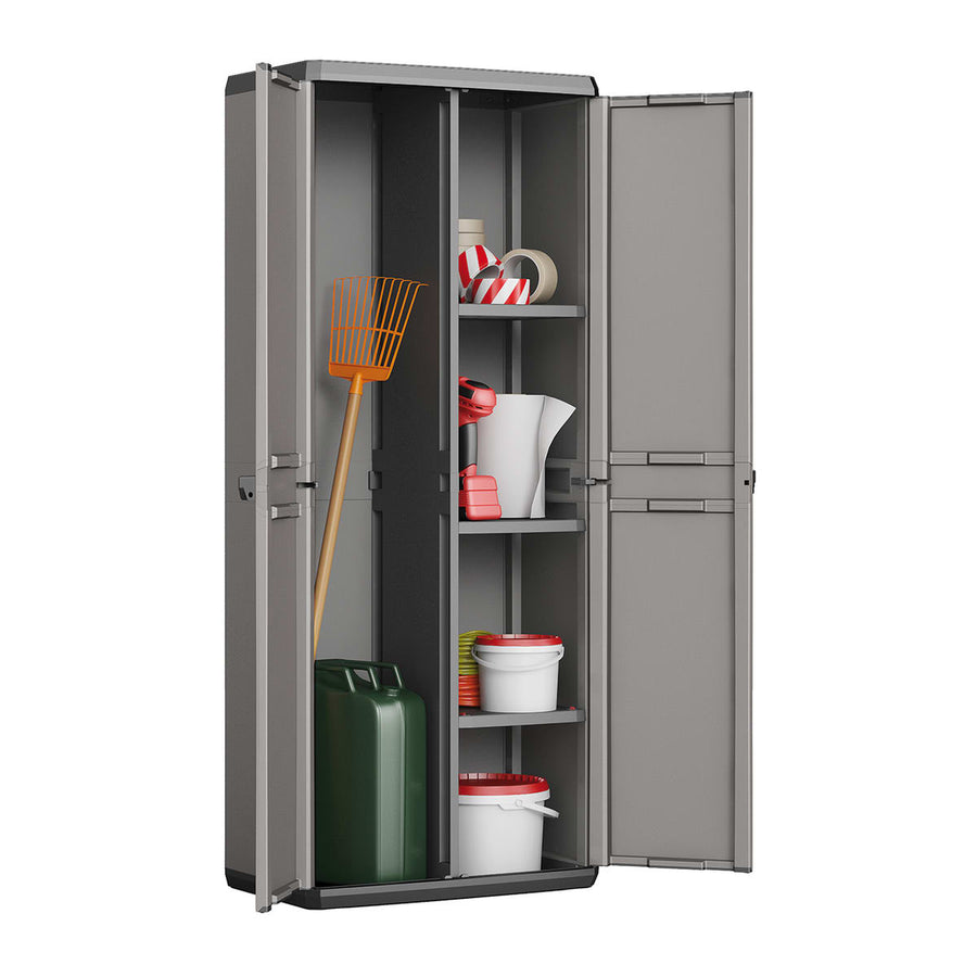 Grey resin broom cupboard – 68x39x166h