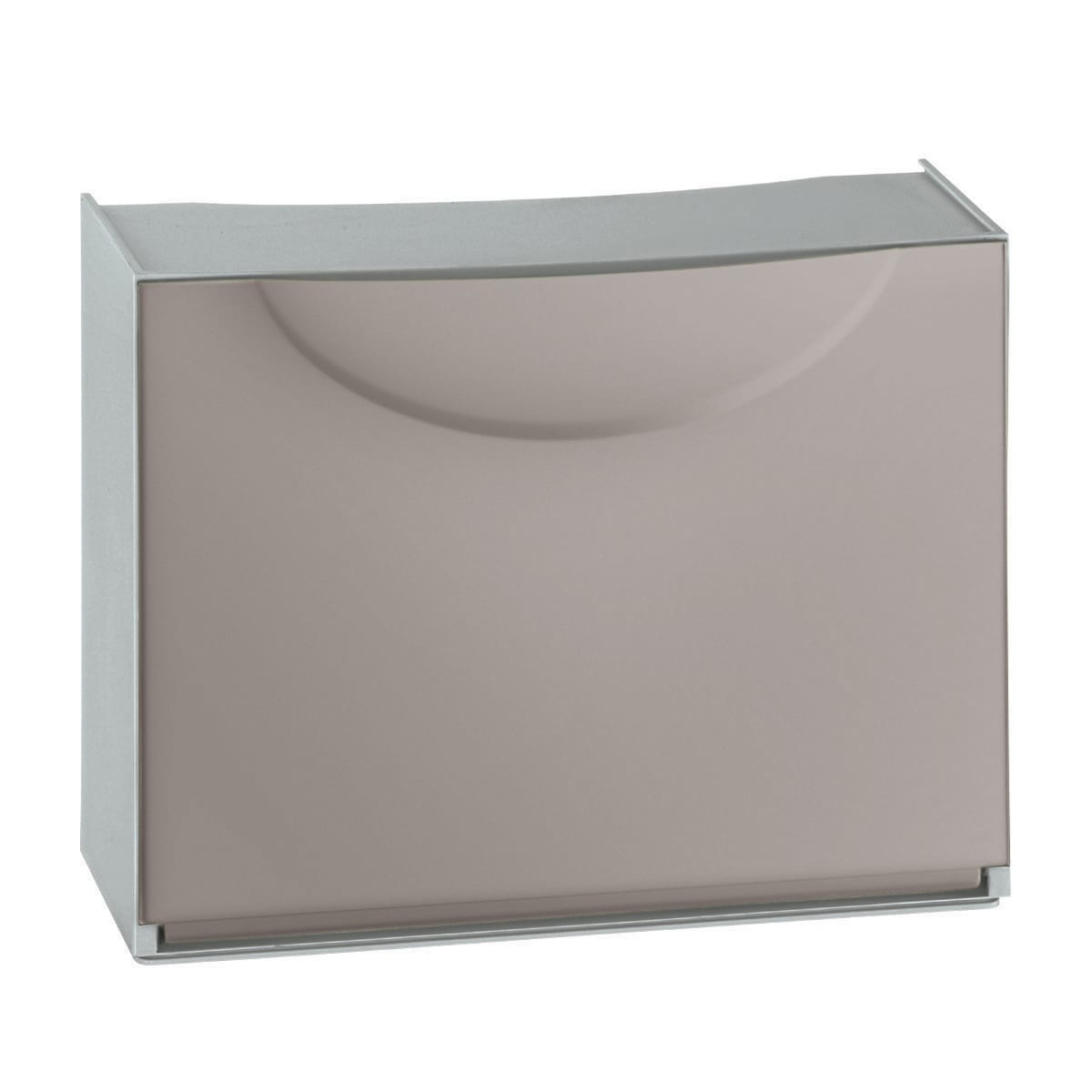 Bricocenter 3 PAIR HARMONY SHOEHOLDER W51xD19xH39CM IN RESIN COLOUR GREY AND DOURRY