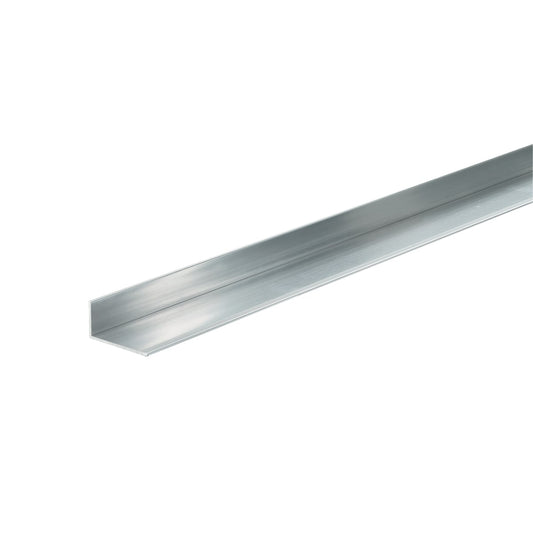 30x15mm 1m aluminium L-shaped angle profile, polished anodised