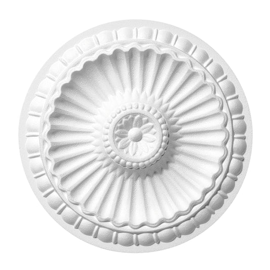 Polystyrene rosette, 2 pieces, 28 cm in diameter