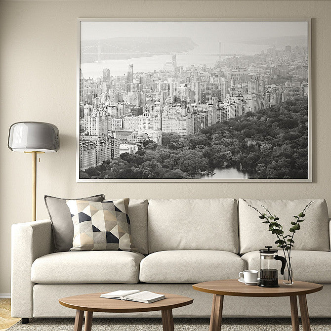 BJORKSTA painting/Panoramic city view, 200x140 cm