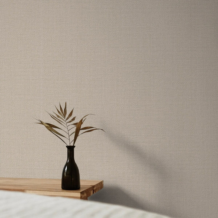 Bricocenter WALLPAPER FABRIC EFFECT BRILLIANT DOVE GREY 53CMX10.5M