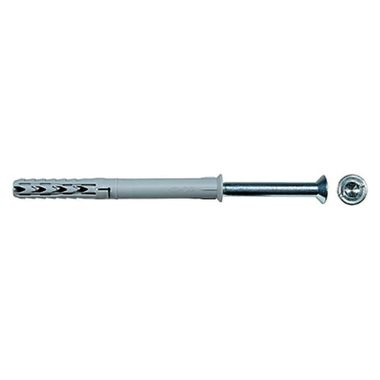 SXR 10x120 wall plug with screw, 1 piece, single-ended