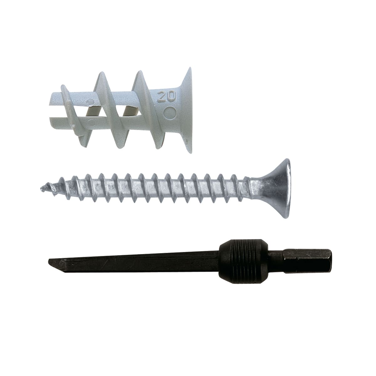 TASSELLI GK CON VITE E ACCESSORIO MONTAGGIO PER CARTONGESSO, 5 PEZZI