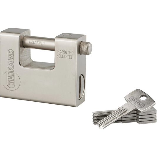 LUCCHETTO 84MM NICHELATO A CHIAVE