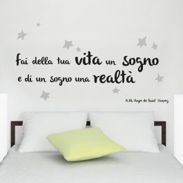 STICKER WORDS UP DREAM AND REALITY 31.5X34 CM
