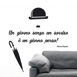 STICKER WORDS UP CHAPLIN 47.5X70 CM