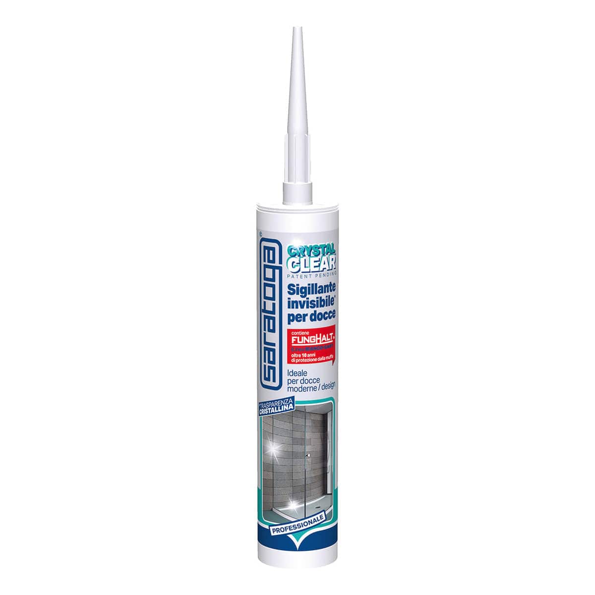 Bricocenter SILICONE SEALANT CRISTAL CLEAR INVISIBLE ANTI-MOULD ML310