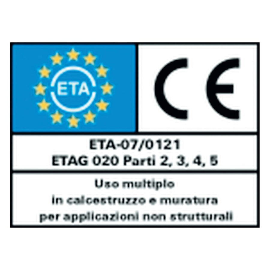 SXR 10x120 wall plug with screw, 1 piece, single-ended