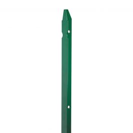 GREEN PLASTIC-COATED METAL ROUND T-POLE 3X3CM H125CM