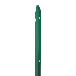 GREEN PLASTIC-COATED METAL ROUND T-POLE 3X3CM H150CM