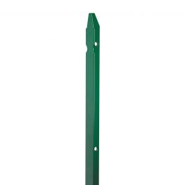 GREEN PLASTIC-COATED METAL ROUND T-POLE 3X3CM H200CM
