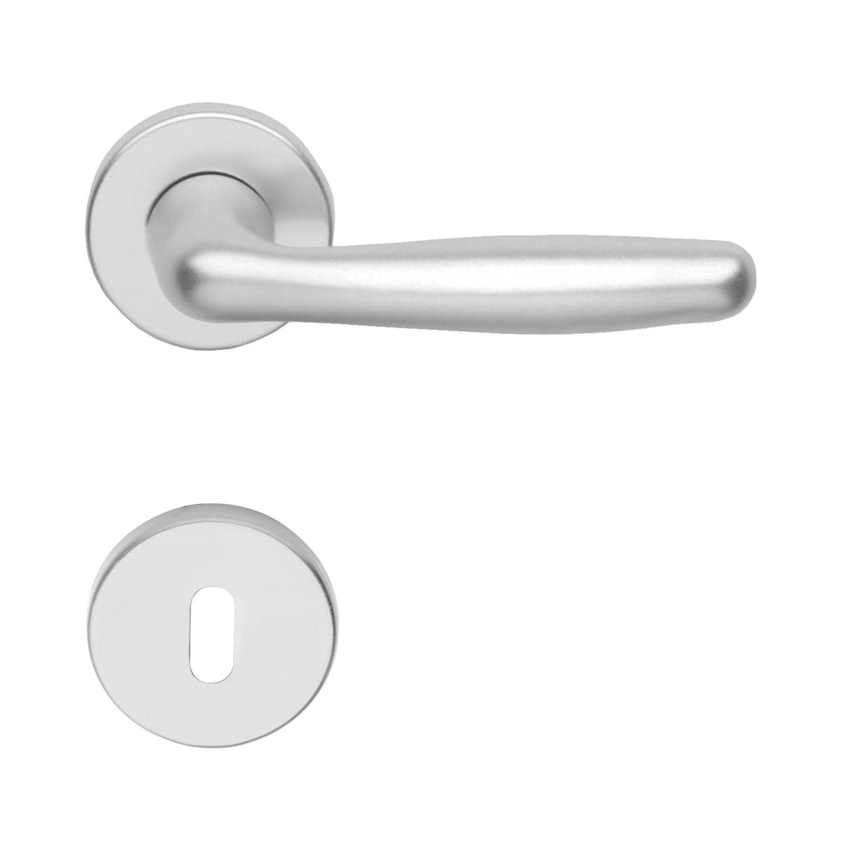 Bricocenter ITACA HANDLE SATIN-FINISH ALUMINIUM ROSETTE