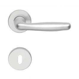 ITACA HANDLE SATIN-FINISH ALUMINIUM ROSETTE