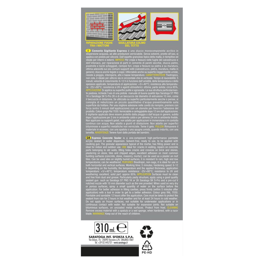 Bricocenter ACRYLIC CEMENT SEALANT 310 ML