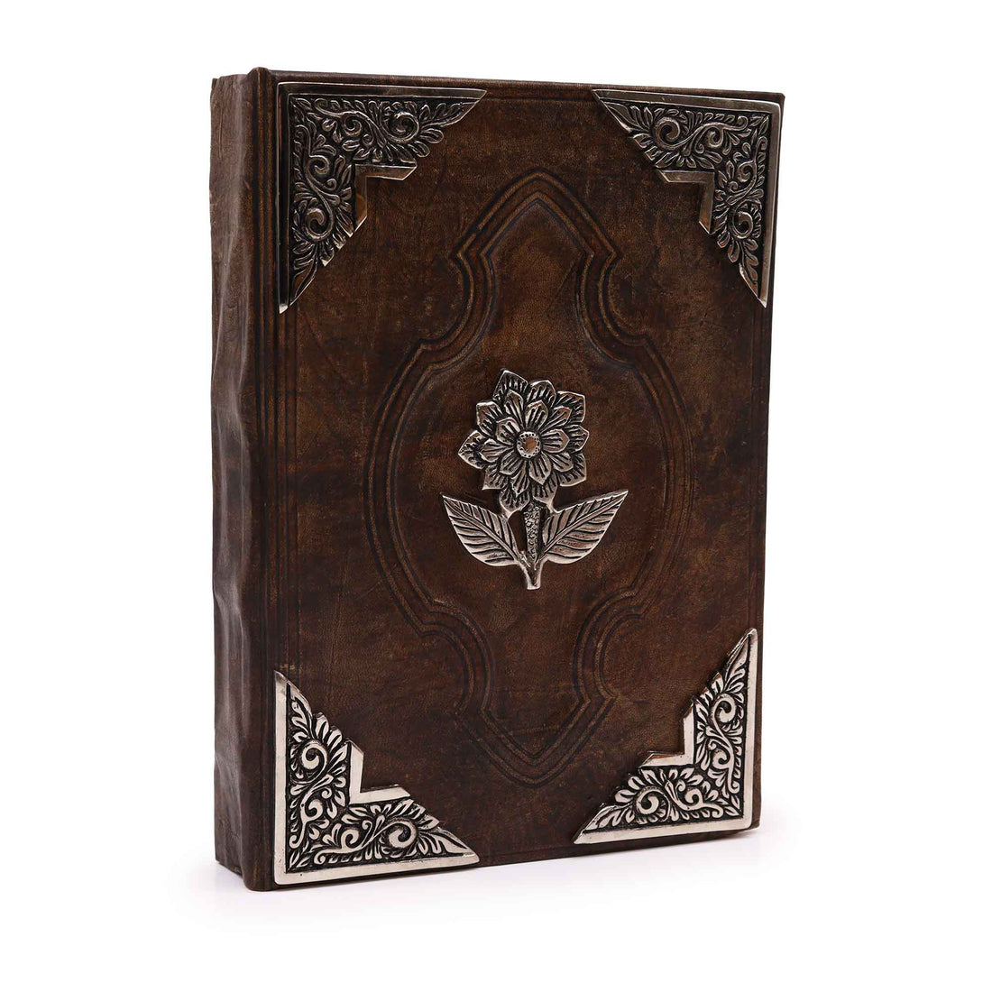 Heafty Brown Tan Book - Zinc Rose Decor - 200 Deckle Edges Pages - 26x18cm
