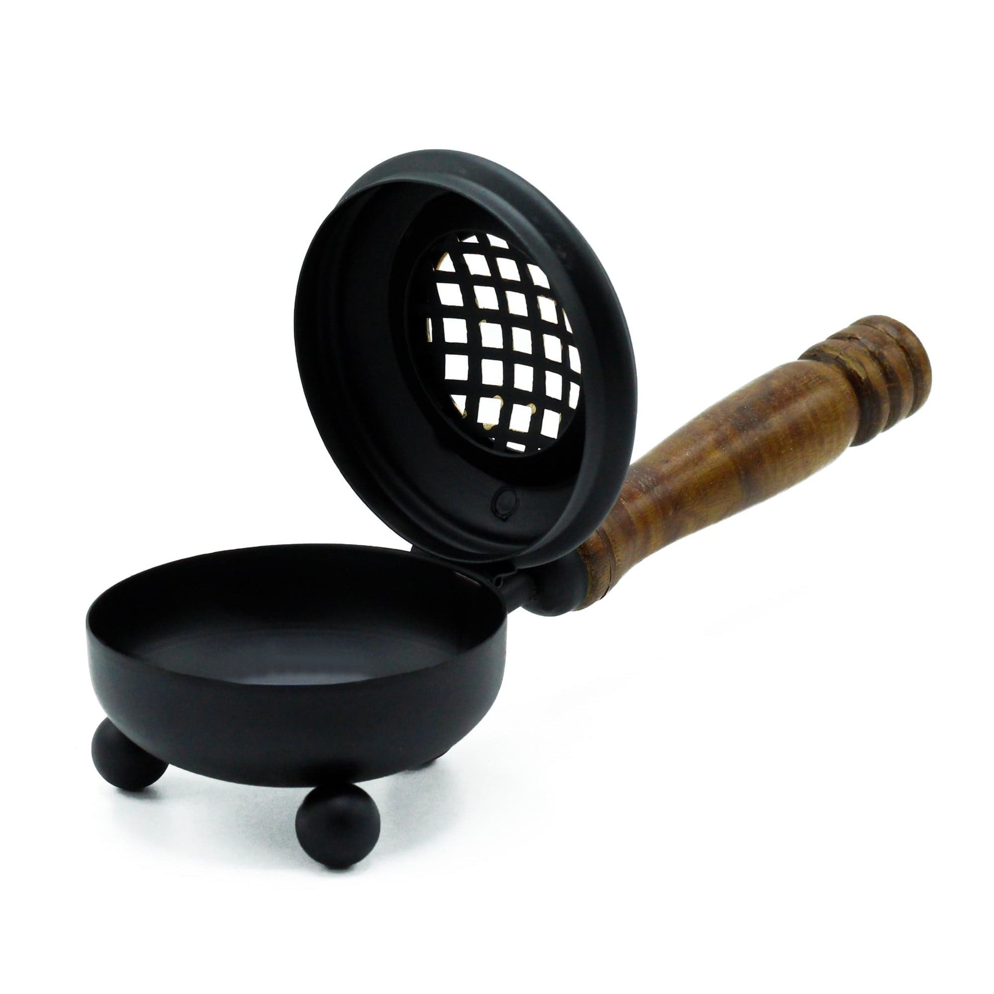 Bliss Medium Iron Censer Incense Burner - Gold detail