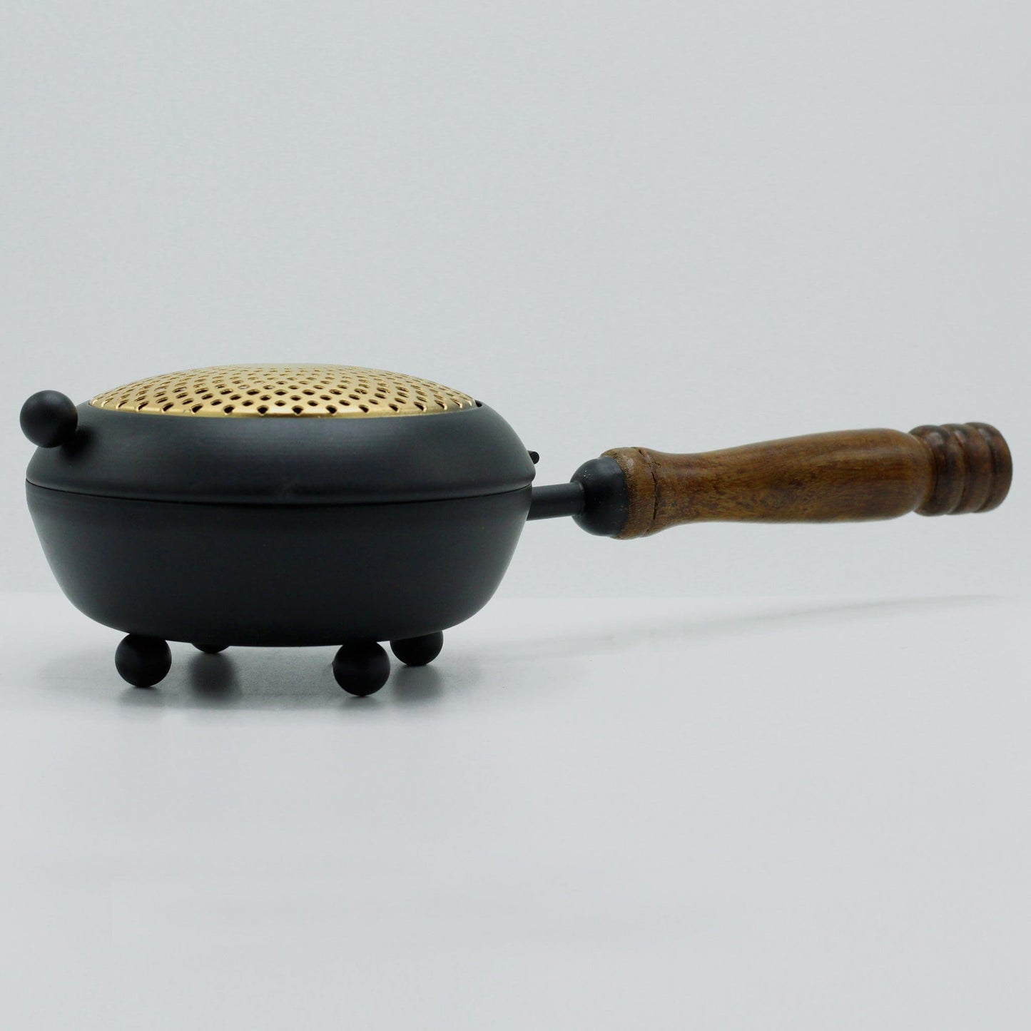 Bliss Large Iron Censer Incense Burner - Gold detail