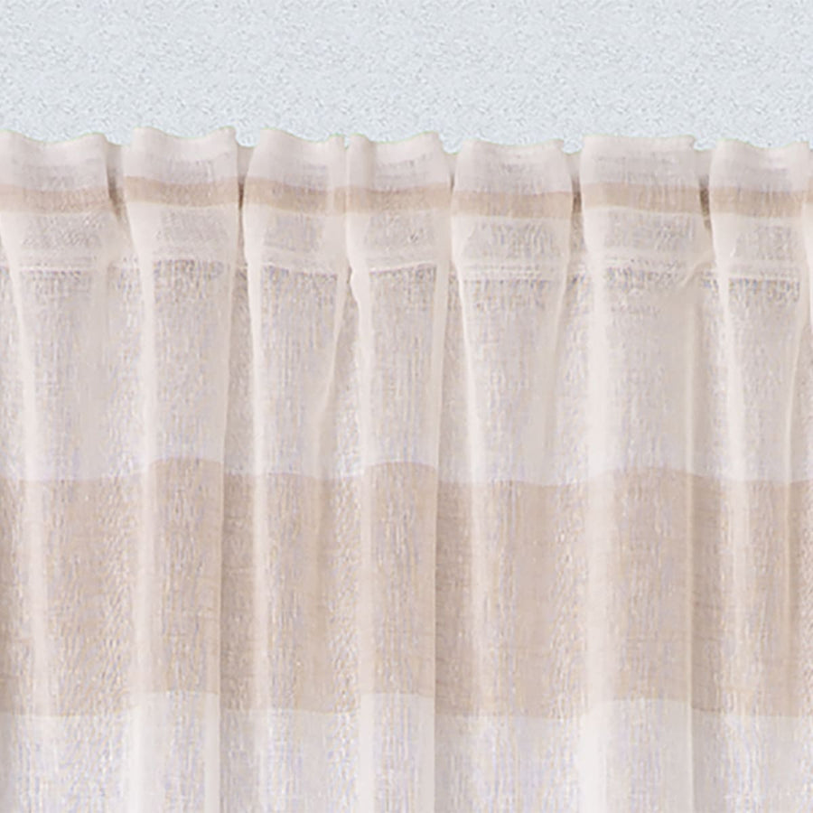 Bricocenter BEIGE POLYNESIA FILTER CURTAIN 140X300 HIDDEN LOOP AND WEBBING