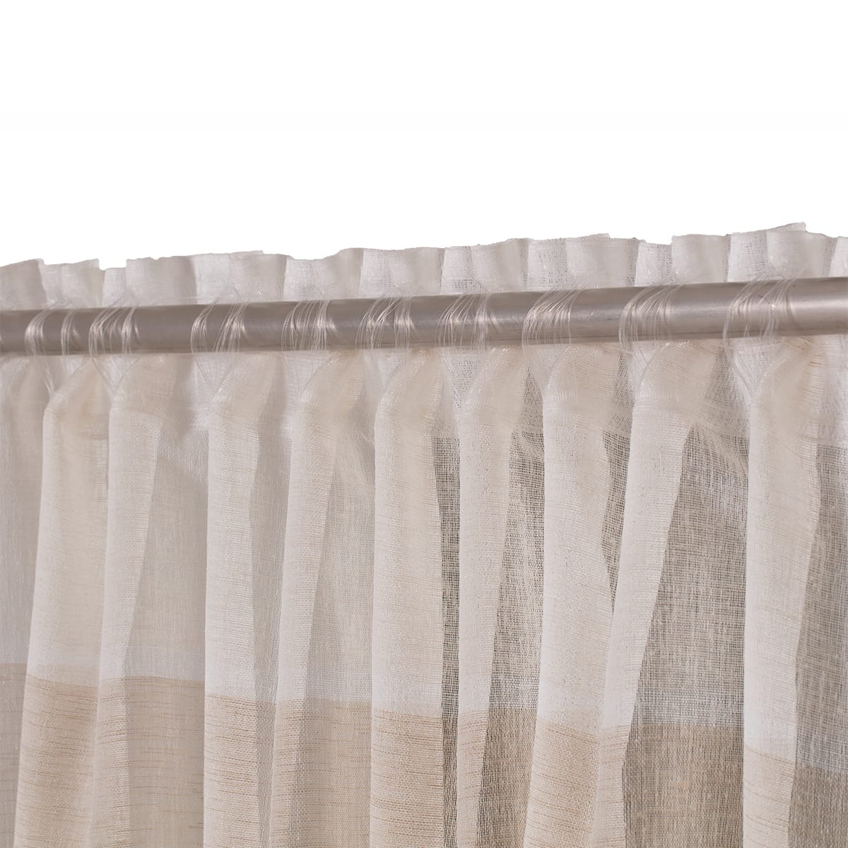 Bricocenter BEIGE POLYNESIA FILTER CURTAIN 140X300 HIDDEN LOOP AND WEBBING