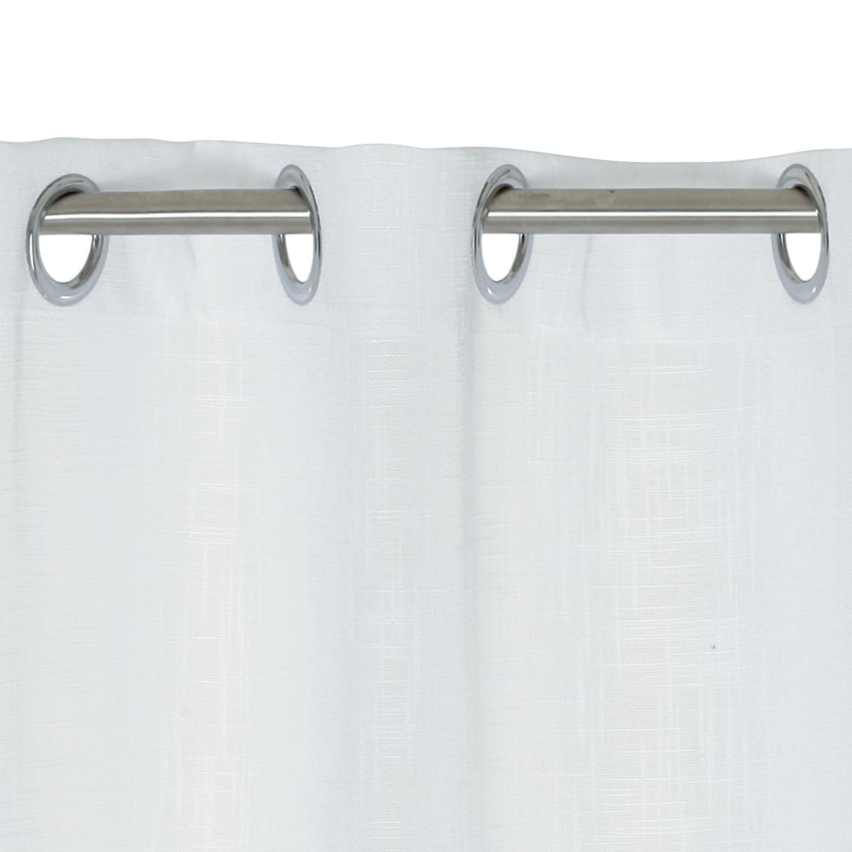 Bricocenter INFINI WHITE OPAQUE CURTAIN 140X280 CM WITH EYELETS AND WEBBING