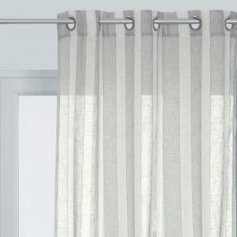 VANESSA GREY STONE FILTER CURTAIN 140X280 WITH EYELETS