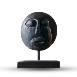 Bliss Timor Tribal Decorative Mask - Black 27x20cm