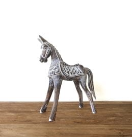 Bliss Large Antique Horse 32 cm