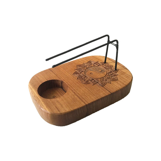 Bliss Palo Santo Heater - Teak Wood - Yin & Yang Design