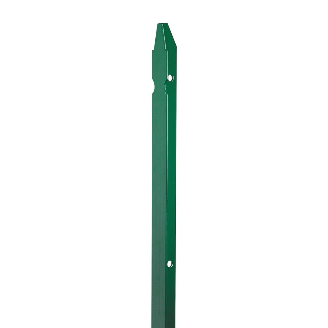 GREEN PLASTIC-COATED METAL ROUND T-POLE 3X3CM H100CM