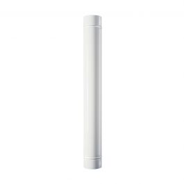 WOOD TUBE 0.5MM THICK L500 DIA120 MM ENAMELLED WHITE