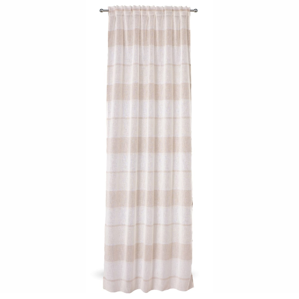 Bricocenter BEIGE POLYNESIA FILTER CURTAIN 140X300 HIDDEN LOOP AND WEBBING