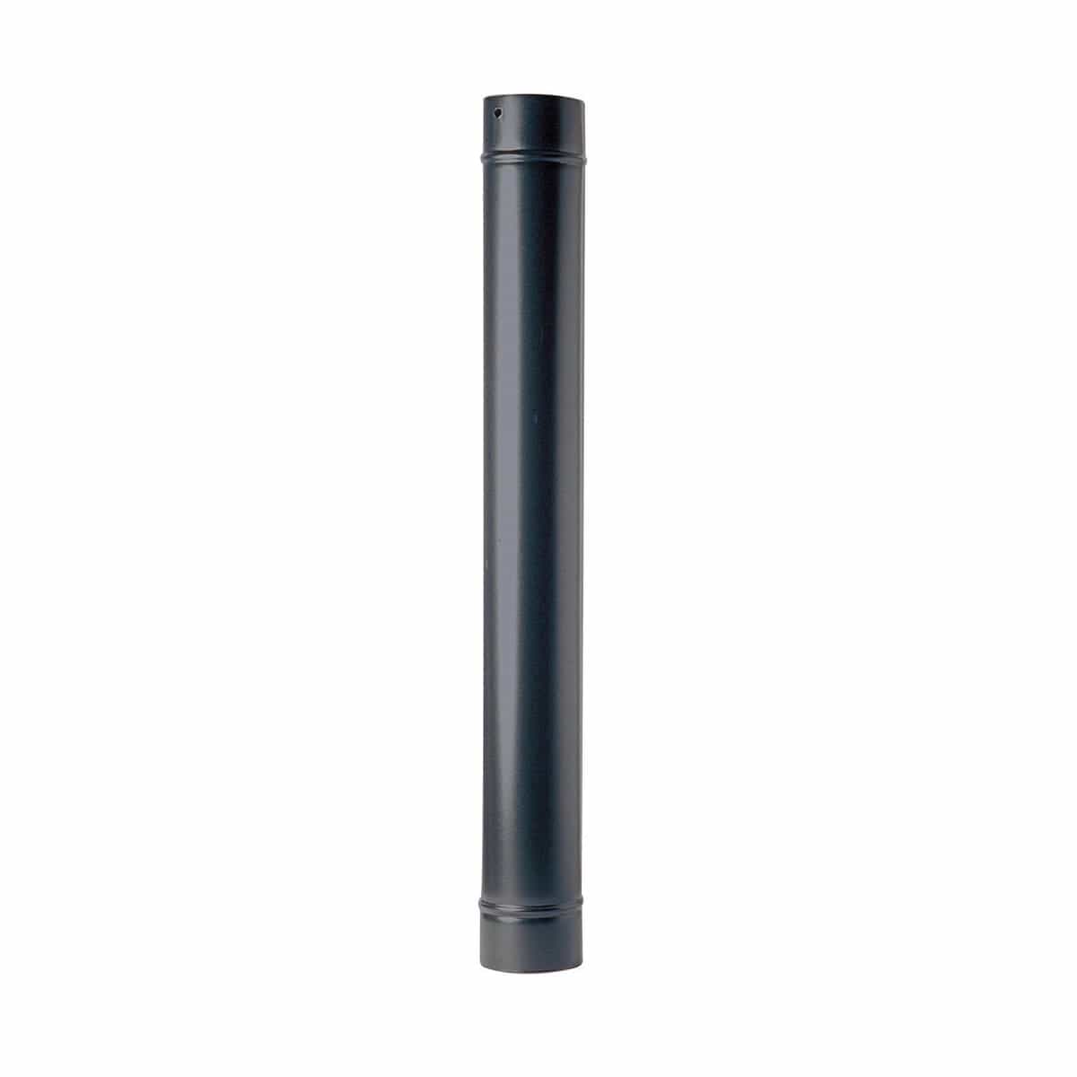 Bricocenter TUBO LEGNA SPESSORE 0.5MM L 500  DIA130 MM SMALTATO NERO