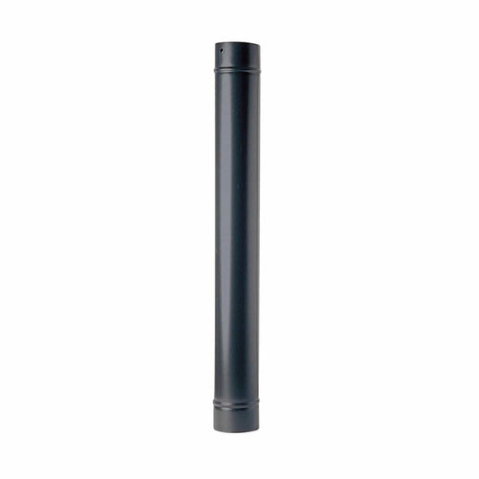 Bricocenter TUBO LEGNA SPESSORE 0.5MM L 500  DIA130 MM SMALTATO NERO