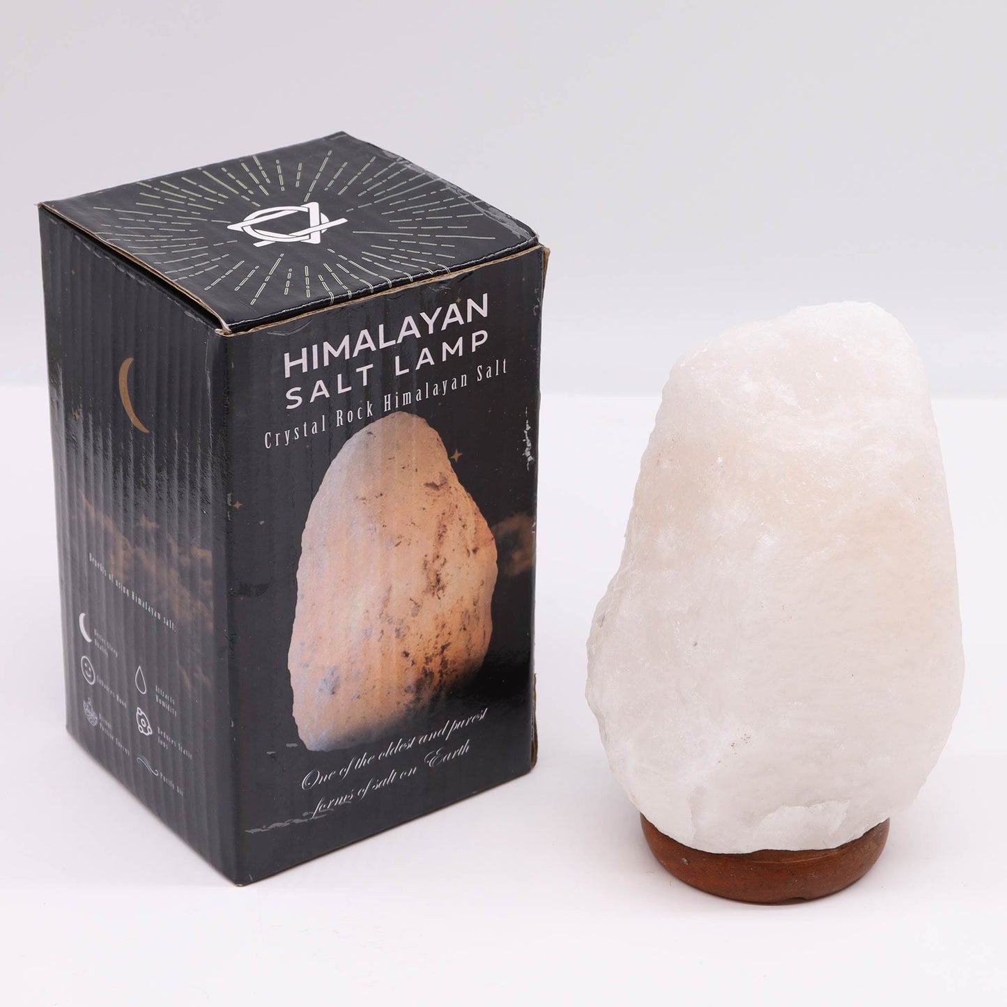 Bliss Crystal Rock Himalayan Salt Lamp - & Base apx 2-3kg