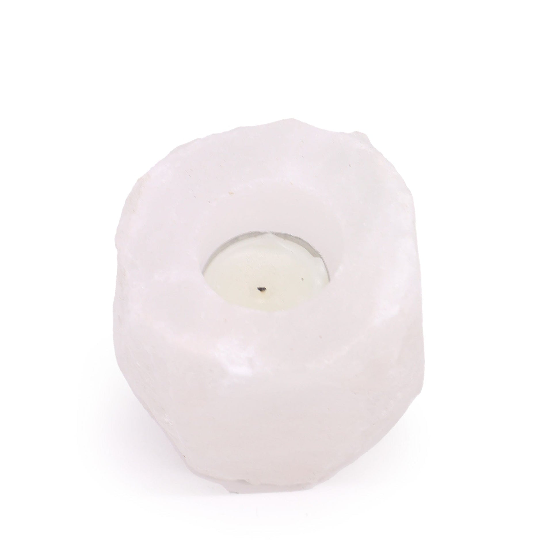 Bliss Crystal Rock Himalayan Salt Candle Holder 600-800g