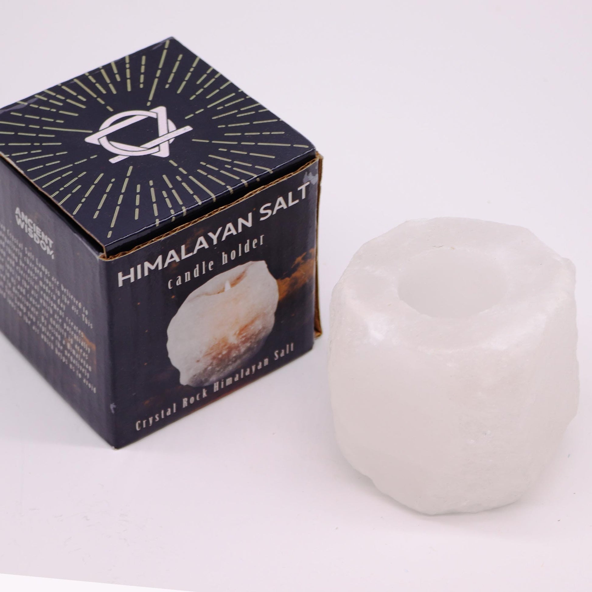 Bliss Crystal Rock Himalayan Salt Candle Holder 600-800g