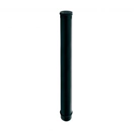 ENAMELLED PELLET PIPE THICKNESS 0.8 MM L1000 DIA80 MM BLACK