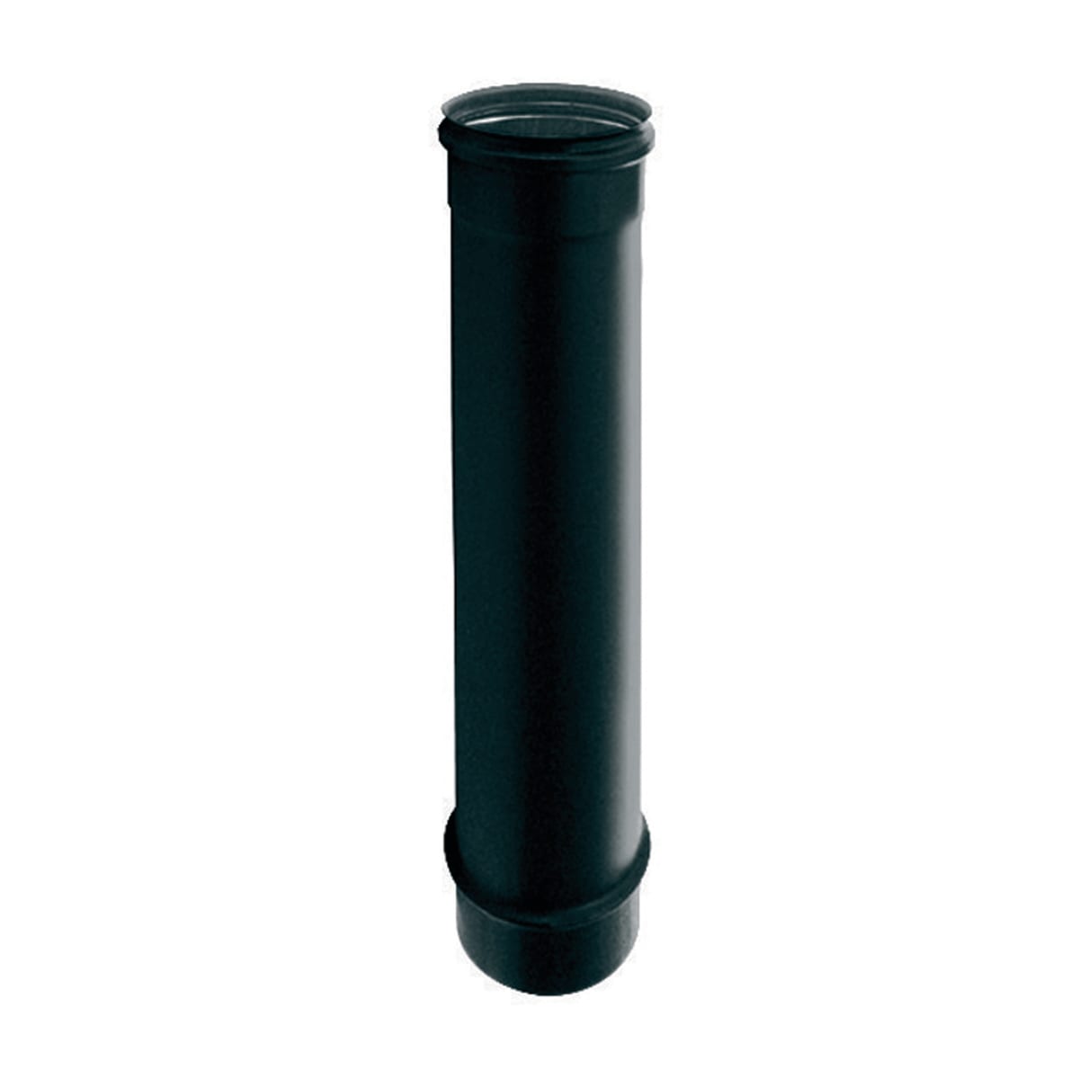 Bricocenter ENAMELLED PELLET PIPE THICKNESS 0.8 MM L 500 DIA80 MM BLACK