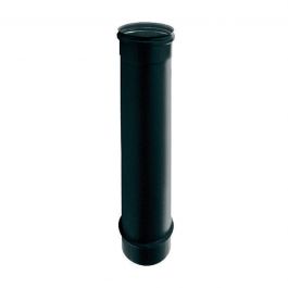 ENAMELLED PELLET PIPE THICKNESS 0.8 MM L 500 DIA80 MM BLACK