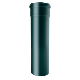 STEEL PELLET TUBE THICKNESS 1.2 MM L500 DIA100 MM ENAMELLED BLACK